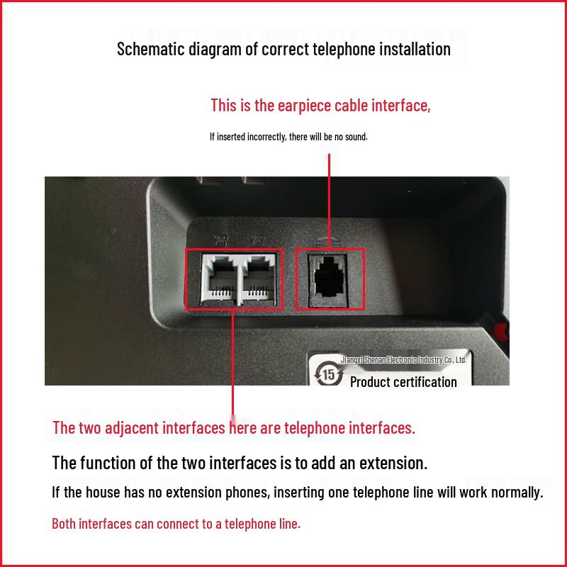 BaoTaiEr T121 Corded Landline Phone