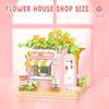 Flower House Shop Building Blocks Set Ideal Present for Flower and Architecture Lover Garden House Model Building Toy 369PCS