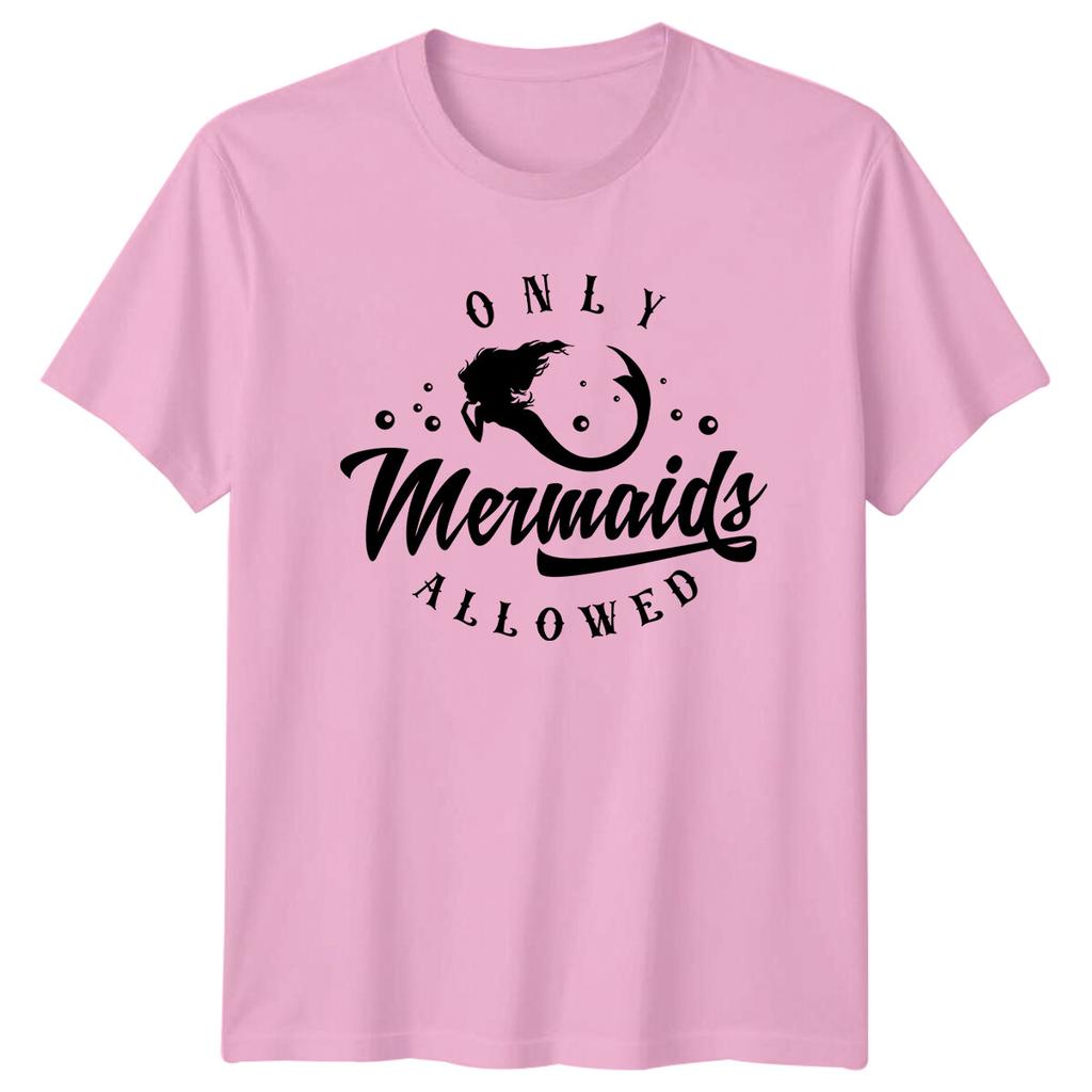 Only Mermaids Allowed T-Shirt Retro Mermaid Graphic Tee