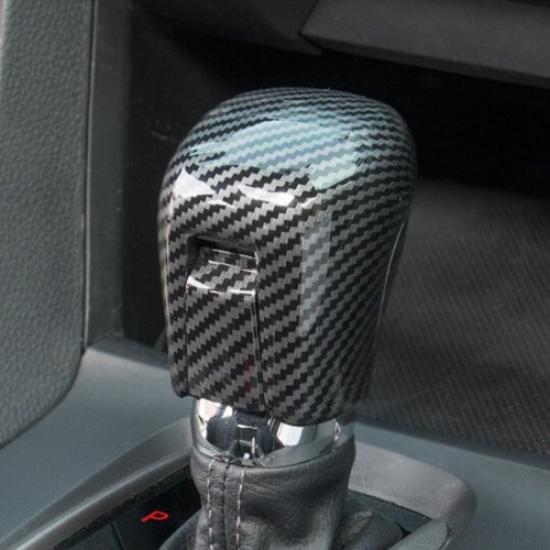 ABS Carbon Fiber Car Gear Shift Knob Cover Trim For Honda Civic Sedan 2016-