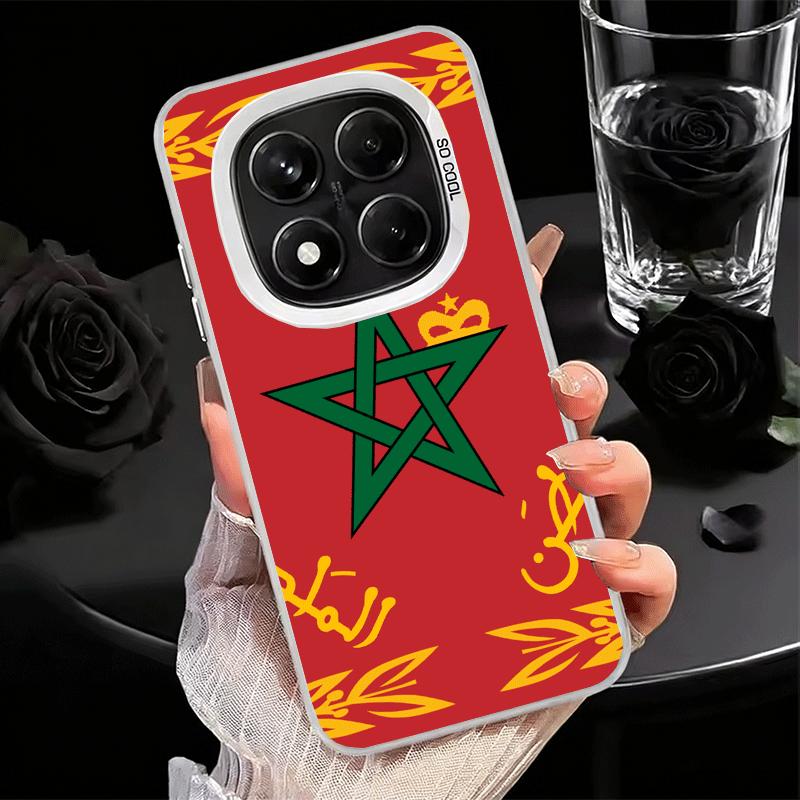 Morocco Flag Soft Phone Case for Xiaomi Redmi Note 13 14 15 Pro Plus 12S 12 11S 11 11T 10S 10 Shockproof Cover Back Shell