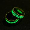 Fashion Jewelry Piano Music Luminous Glow Ring Explosion Musical Note Fluorescence Accessories Gift