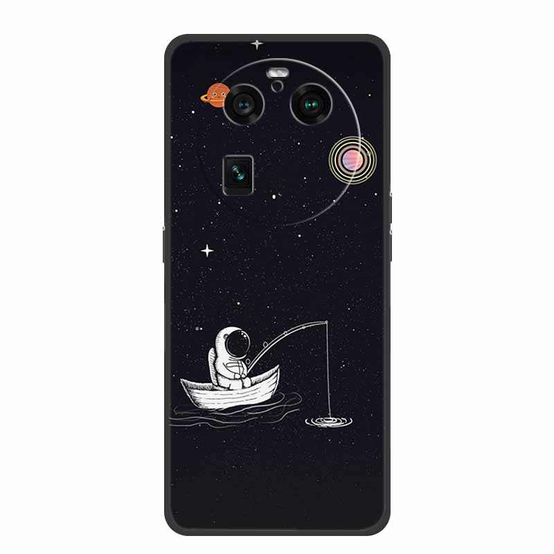 For Oppo Find X6 Pro Case Astronaut Soft Silicone Shockproof Phone Back Cover Cases for Oppo Find X6 Pro 5G Spaceman Lion Shell