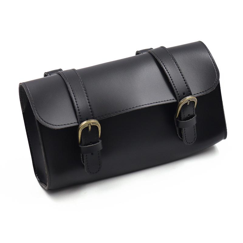 

Ретро-сумка для велосипеда из искусственной кожи для хранения велосипеда на открытом воздухе и электровелосипеда 22x11x6cm чёрный