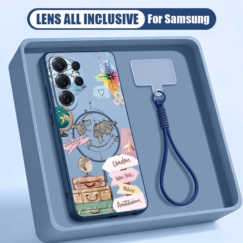 Colorful Buttons Blocks Print Case For Samsung S26 Ultra S25 FE S24 S24 Plus A57 A37 A17 A56 A36 A16 A55 A35 A15 A54 5G Hybrid Magnetic Matte Cover