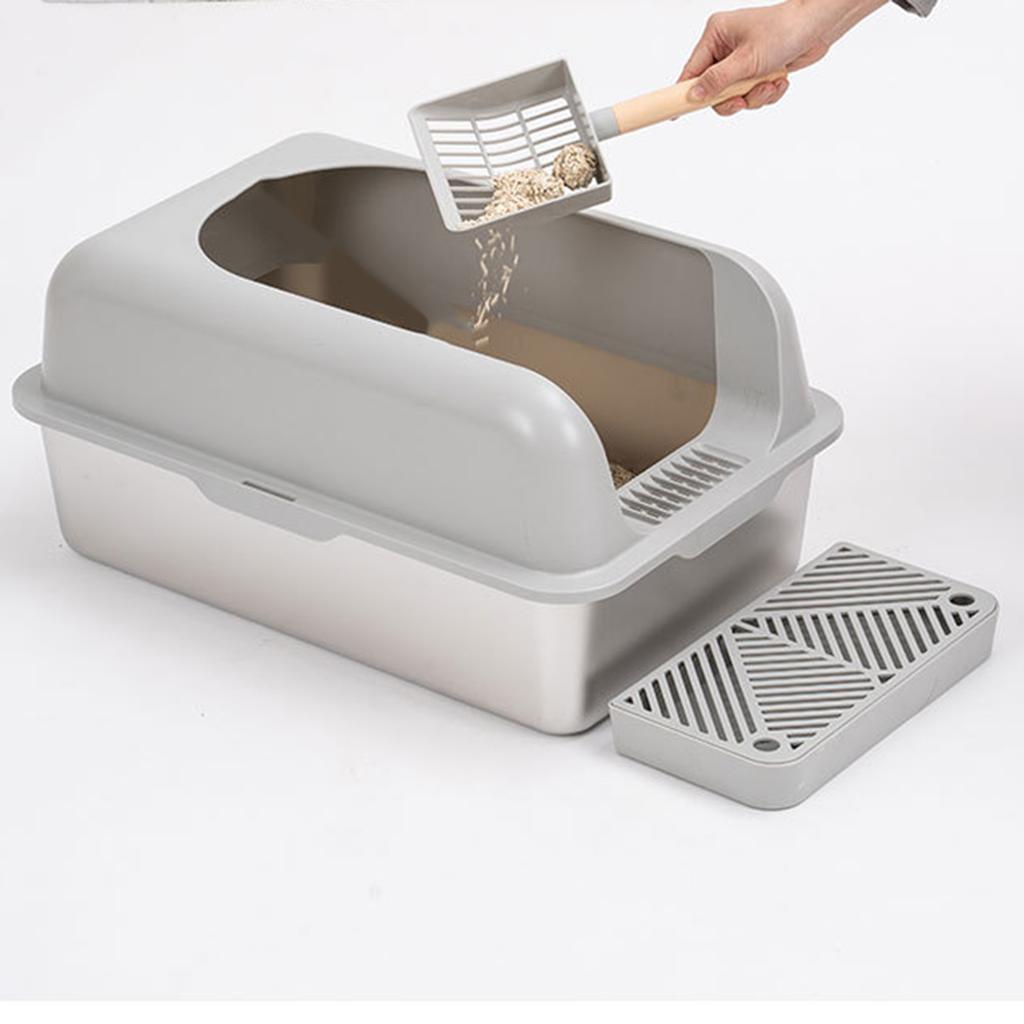 Fußmatte für Katzenklo Wiederverwendbar Leicht zu Reinigen Hält den Raum Ordentlich Kompakte Größe für Zuhause Innenklo Haustierklo