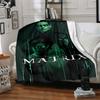 1pc Matrix, Neo Blanket Lightweight Flannel Throw For Sofa, Bed, Travel, Livingroom, Office, Couch, Chair, And Bed