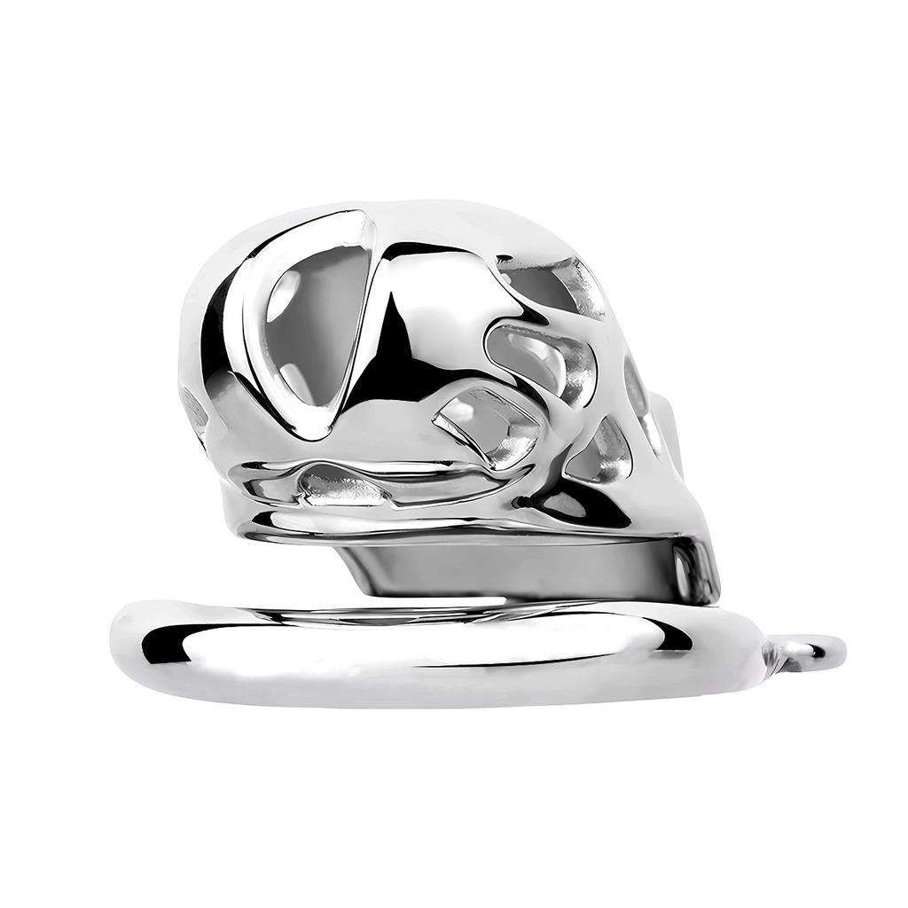 Wearable Male Chastity Lock Stainless Steel Metal CB Lock Penis Cage Slave Sex Toy Cock Ring Chastity Belt BDSM