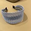 Wide Edge Hairpin Relaxed Hollow Woven Hair Ornament Fashion Hair Hoop  Women Girls