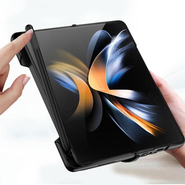 For Samsung Galaxy Z Fold4 GKK Integrated Magnetic Folding Phone Case with Pen Slot