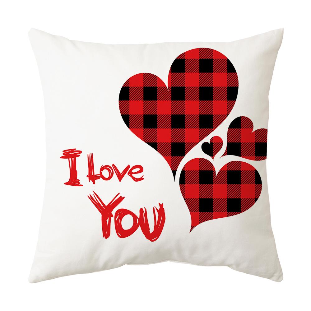 New Valentine's Day Pillow Cover Love Holiday Gift Pillow Home Cushion Cushion Cover