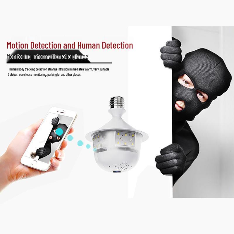 V380 Indoor Panoramic VR Fisheye Wireless Full-Color HD Night Vision Security Camera