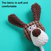 Plush Donkey Dog Toy Interactive Squeaky Dog Chew Toy Stuffed Animal Puppy Teething Toy for Small Medium Dogs