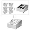 Handun 1/9 Stainless Steel Sloped Gastronorm Rack Set