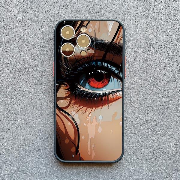 Art Painting Portrait Close-up Phone Case For iPhone 16 13 11 12 14 15 Pro Max Mini XR XS X 15 14 7 8 Plus SE2 Back Cover Funda