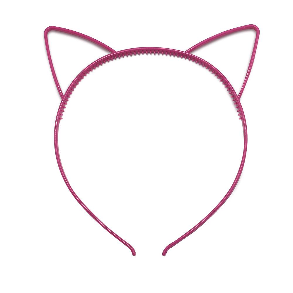Children's Cartoon Cat Headband - Colorful Plastic Cat Ears Hair Accessories for Parties