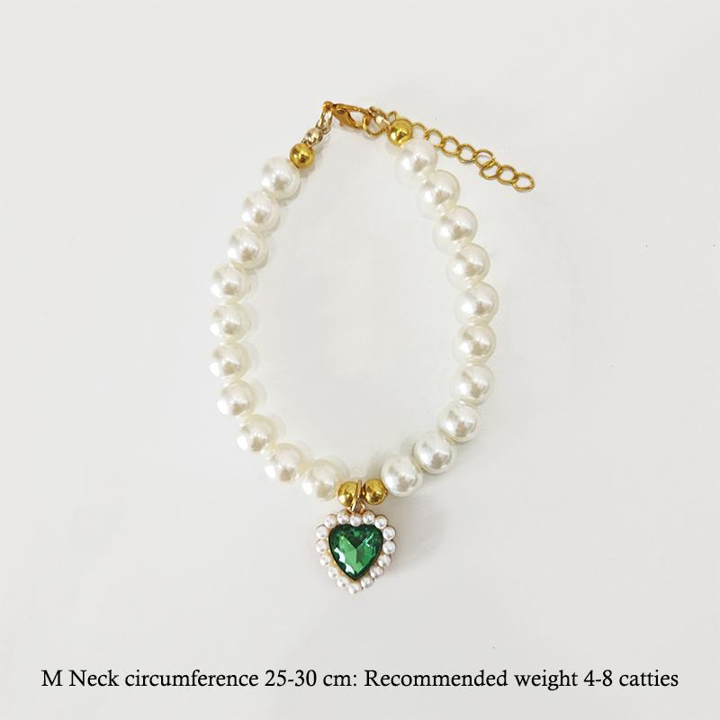 Princess Style Pet Pearl Collar For Dogs Cats - Cute Jewelry Accessory For Puppy Kitten Chihuahua Perfect Wedding Gift