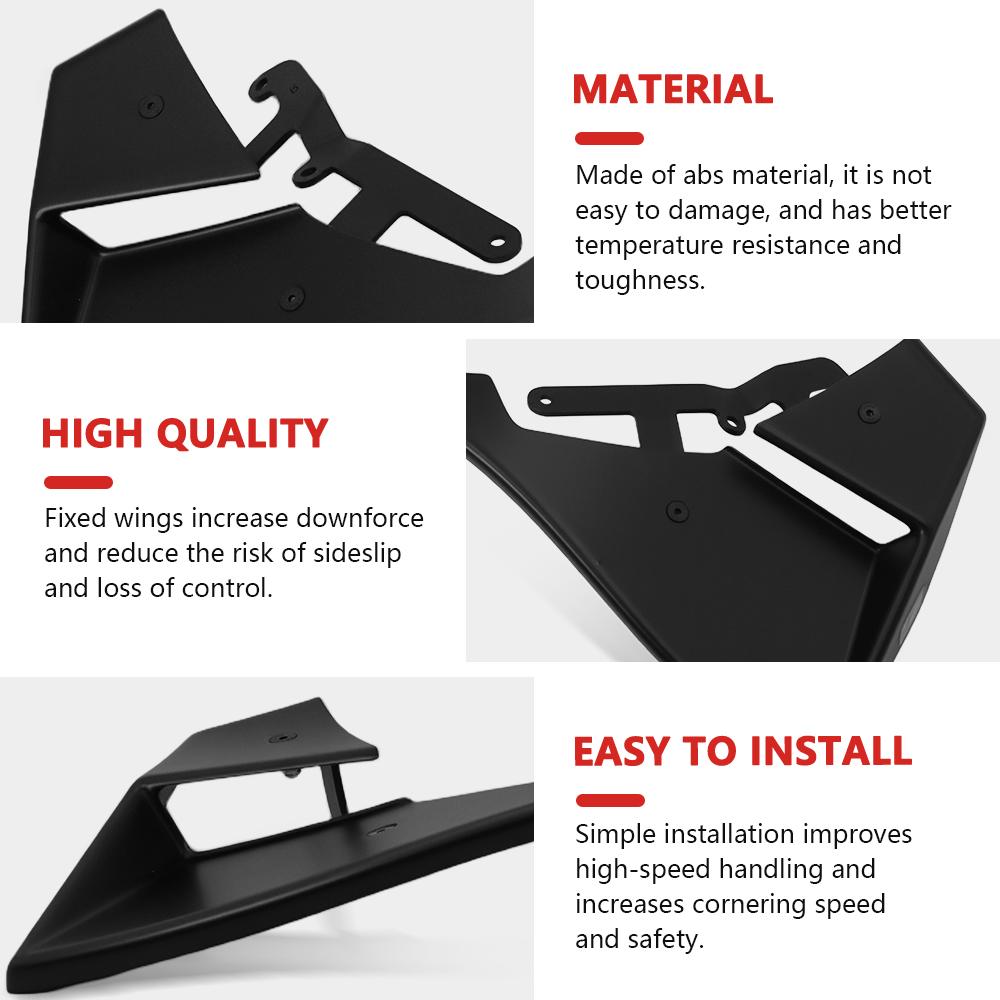 For Downforce Naked Frontal Spoilers Motorcycle Front Spoiler Kit Winglet Aerodynamic Wing GSX R1000 2017-2025 2024 GSX-R 1000 R
