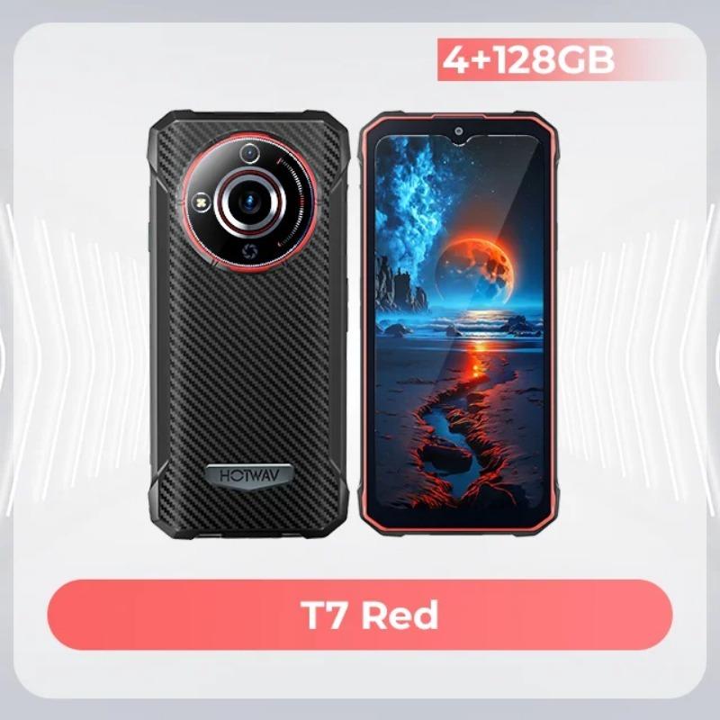 HOTWAV T7 Rugged Smartphone Android 13 8GB(4+4)+128GB ROM Celulares 6280mAh Large Battery 21MP+8MP Camera 6.52'' HD Rugged Phone