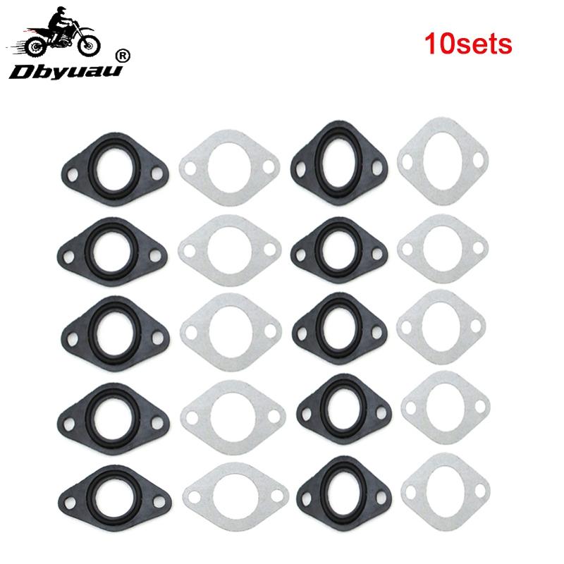 Dbyuau 19mm / 20mm Carburetor Manifold Intake Pipe Gasket Spacer Seal For Pit Dirt Bike ATV Quad