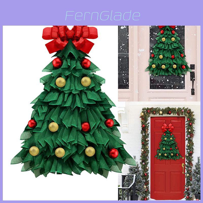 Exquisite Christmas Tree Wreath Farmhouse Ornament For Festive Home Decor