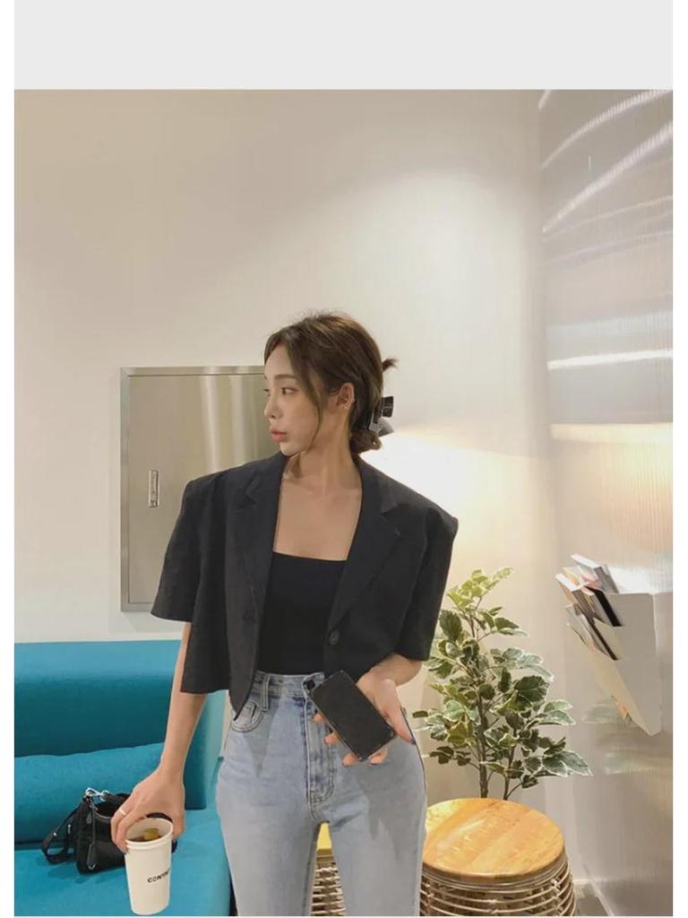 Women's Early Autumn Square Collar Slim Camisole - Korean Style Versatile Top