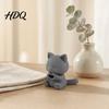 3D Print Lovely Cat Display Figurine Printed Figurine Artistic Desktop Decoration Heart Hand Gesture Kawaii Pose Statue Decor Smiling Tabletop