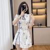 Set Rochie Modernă Cheongsam în Stil Chinezesc din Două Piese pentru Fete
