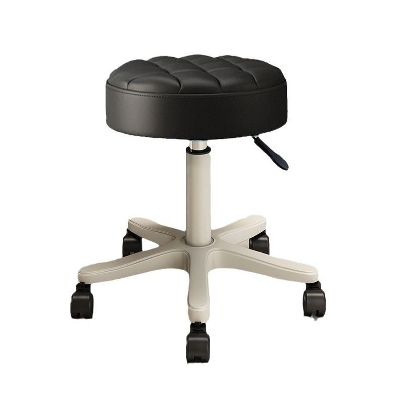 Stołek na kółkach Obrotowy stołek na kółkach Stołek kosmetyczny Obrotowy stołek do salonu fryzjerskiego salonu paznokci Krzesło do pracy Stołek domowy okrągły na kółkach