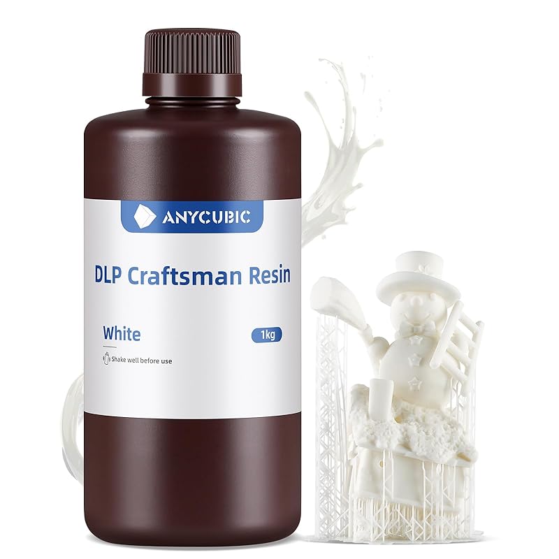ANYCUBIC 3D Printer Resin, 365-405nm DLP UV-Curing Resin for Photon Ultra/Photon D2, High Precision and Fast Curing Craftsman Resin for DLP LCD SLA
