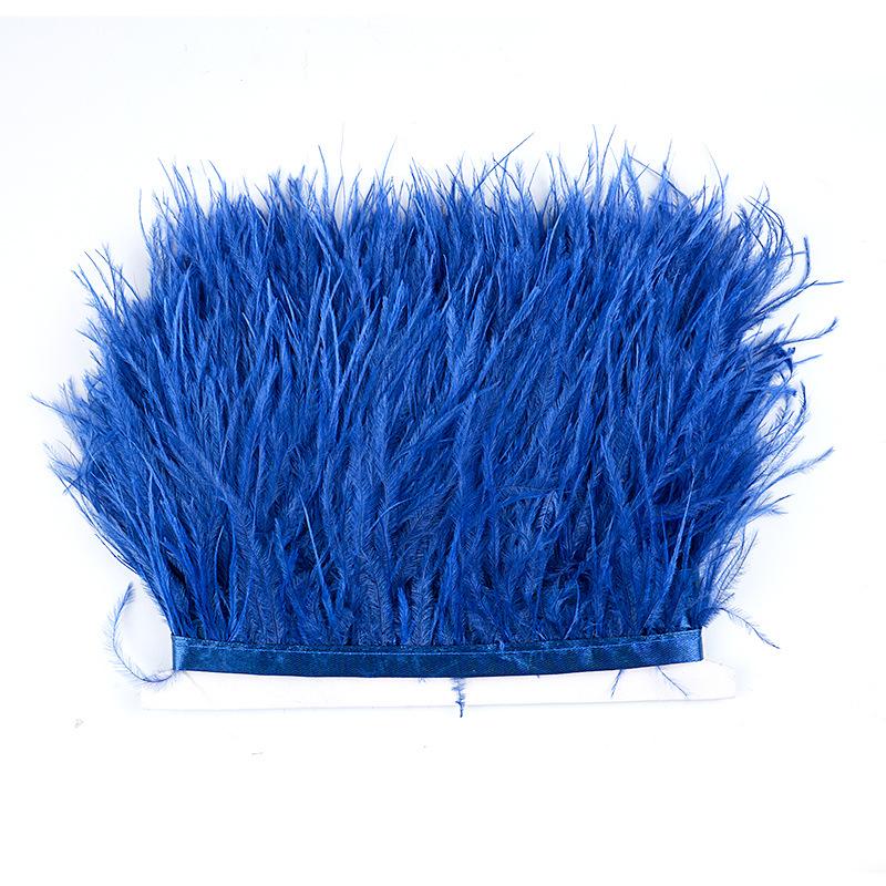 8-10Cm Ostrich Feather Wedding Dress Diy Performance Clothing Accessories Feather Tassel Including Webbing