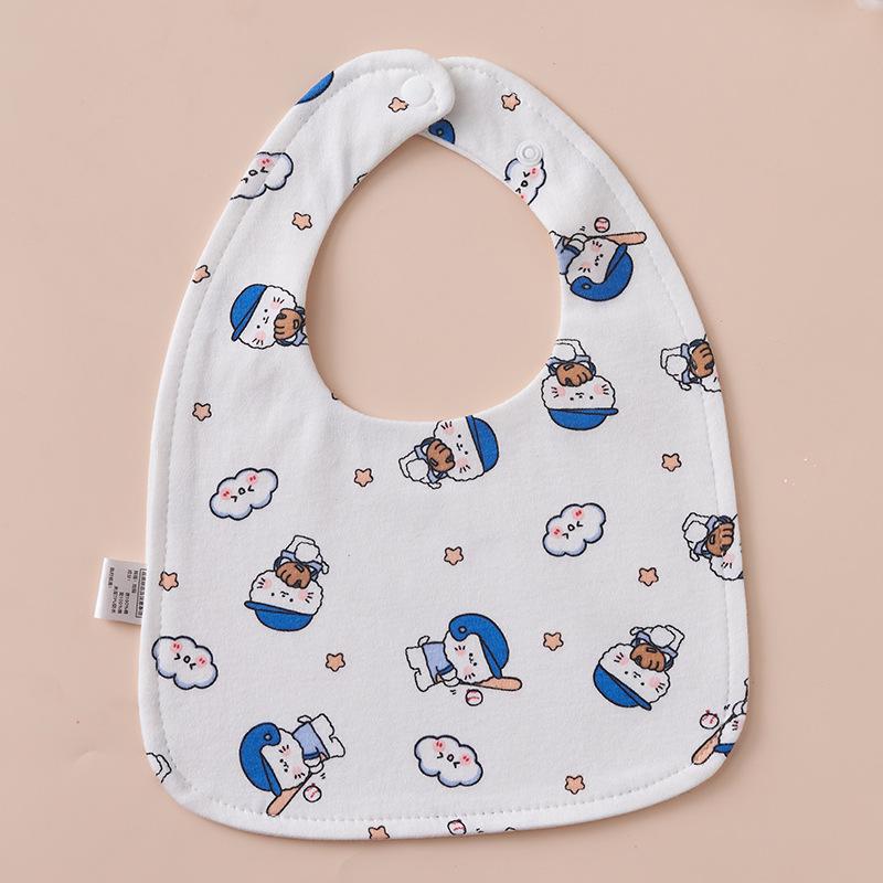 U-Shaped Pure Cotton Bib - Super Soft, Waterproof, Adjustable for Newborns, Ideal for Autumn/Winter
