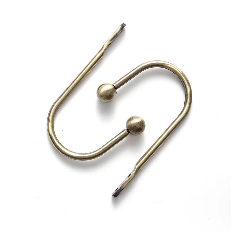 Carved Small Crystal Ball Aluminum Alloy Curtain Wall Hook Crystal Curtain Storage Vacation Home Decoration