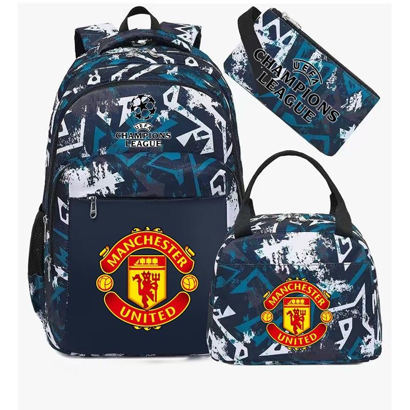 3-teiliges Schulrucksack-Set für Schüler Große Kapazität Oxford-Stoff Schultasche mit Schultergurt und Federmäppchen