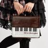 New Vintage Piano Shoulder Bag Womens Brown Crossbody Bag Y2k Girls Transparent Ita Bag Personalized Backpack Aesthetic Handbags
