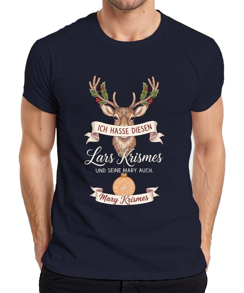 I Hate This Lars Krismes And Mary Christmas Funny Deer Unisexs TShirt S