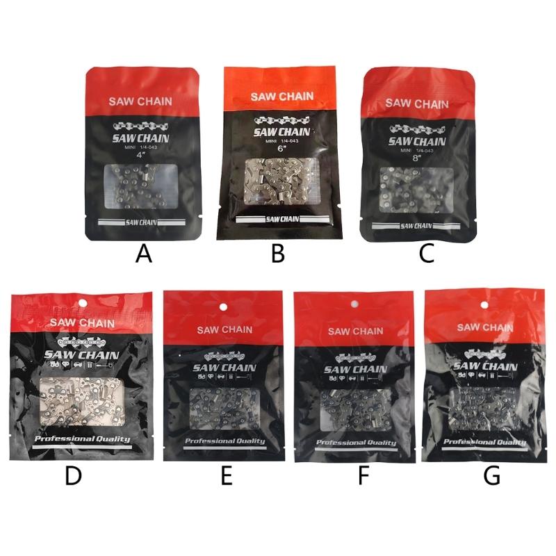 Heavy Duty Wear Resistant Chainsaw Blade 4~16Inch Replacement Chain For Portable Electric Chainsaws Wood Cutting Accessories