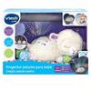 Veilleuse Musicale Lapin En Peluche - Multicolore - Sons Apaisants - Minuteur - 3 Disques Lumineux