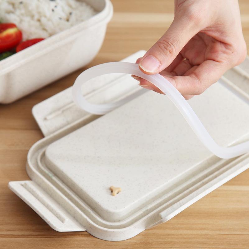 Wheat Straw Microwaveable Divided Bento Lunch Box