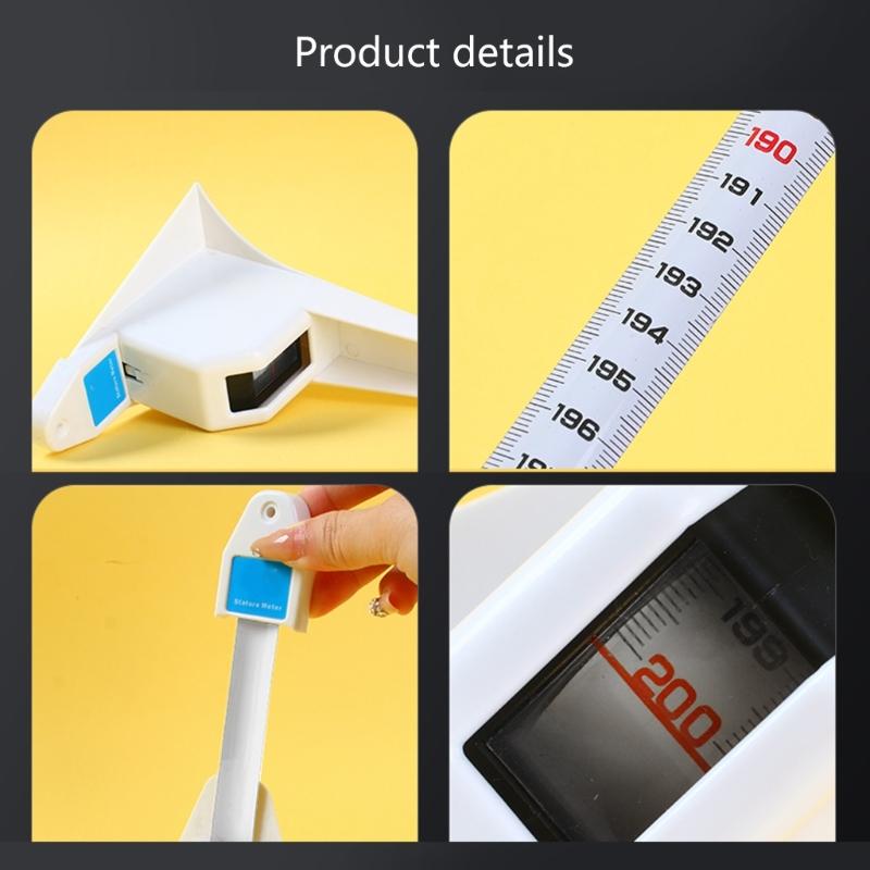 2M Retractable Height Measuring Tape Body Growth Ruler For Accurate Body Measurement With Clear Scale