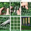 10/20pcs Plastic Artificial Boxwood Plant Wall Panels, Protection Privacy Screen