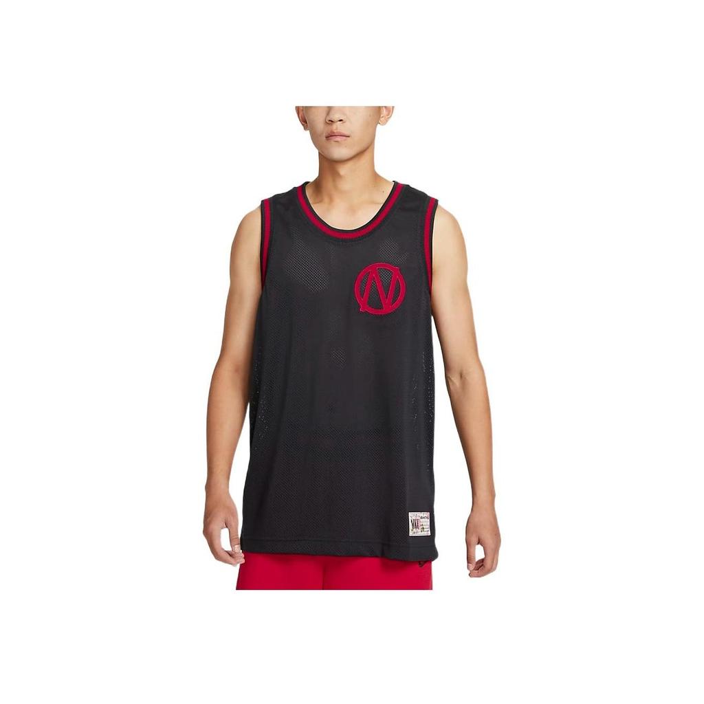 Nike Printed Round Neck Sleeveless Basketball Vest Men Tops Black DQ6171-045