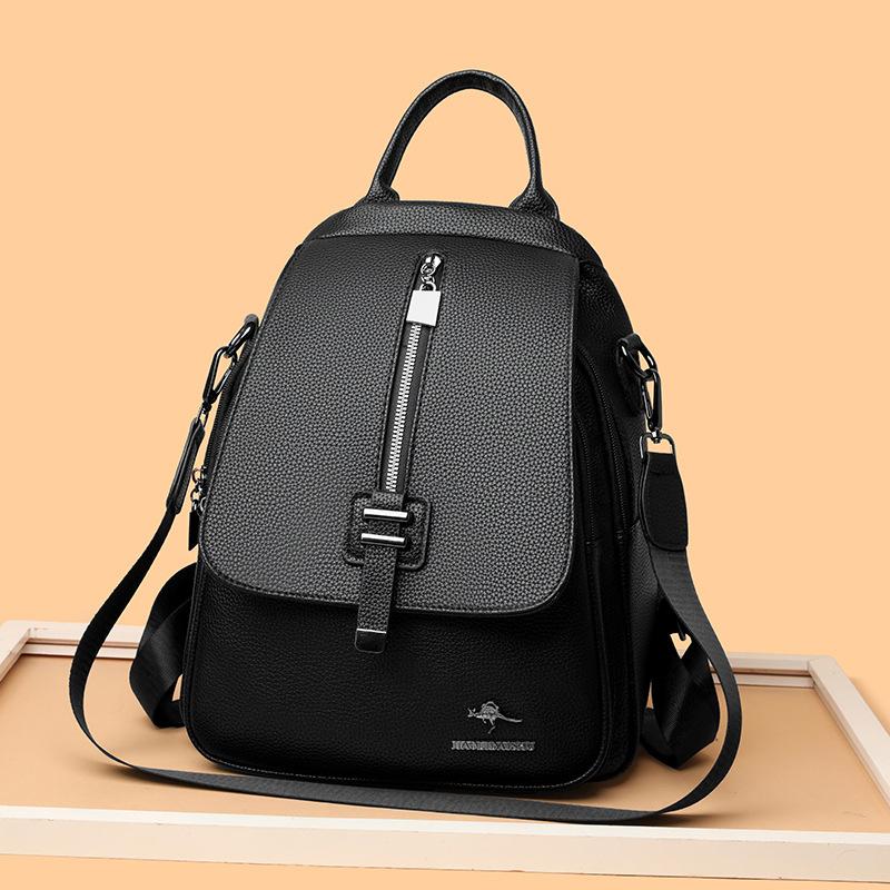 Рюкзак Уличный Повседневный Рюкзак Мягкая Кожа Большая Вместимость Ежедневная Сумка Школьная Сумка