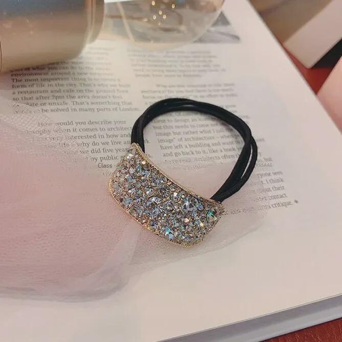 

Супер блестящая геометрическая резинка для волос со стразами - корейский Dongdaemun