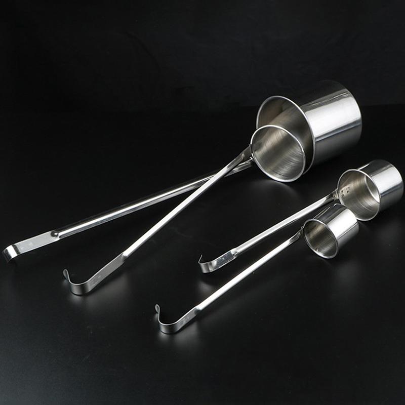 1Pc Stainless Steel Wine Measuring Cup Kitchen Bar Measuring Tools Sets For Sauce Oil Coffee Beer Scoop Ladle Spoon With Hook