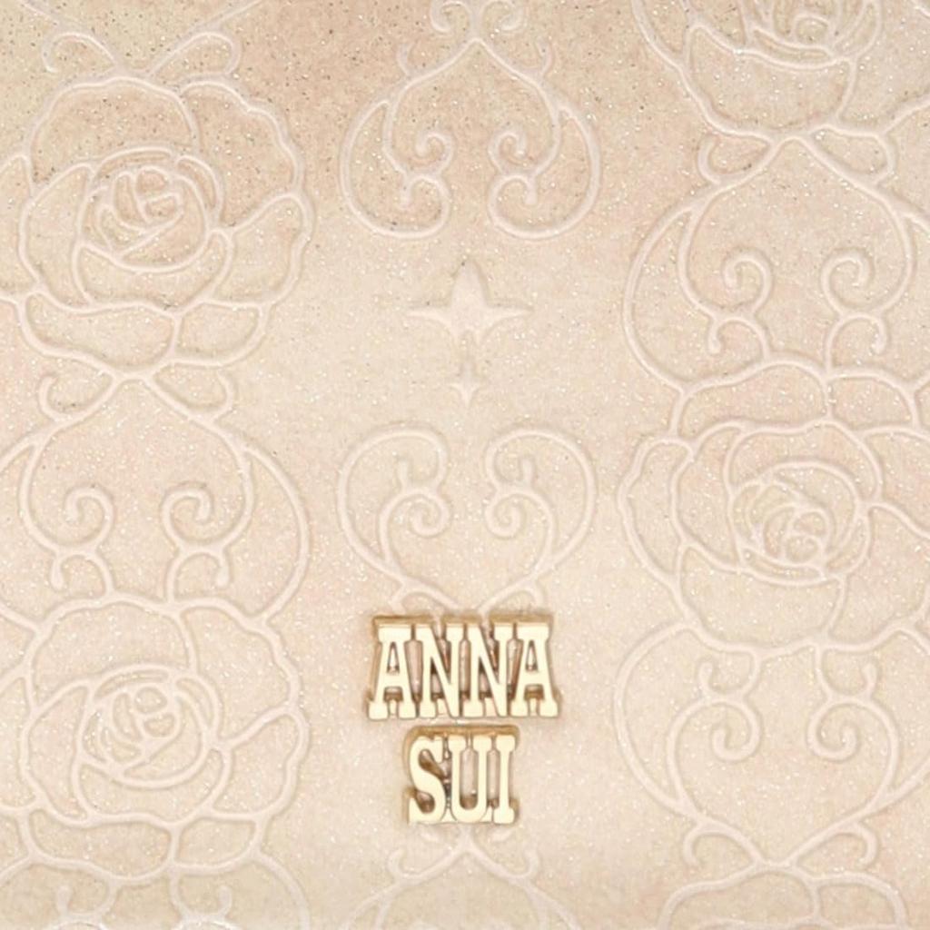 ANNA SUI Rose Heart Multi-Case [New Color] Coin Purse, Card Slots, Women's, 317981, Beige (New)