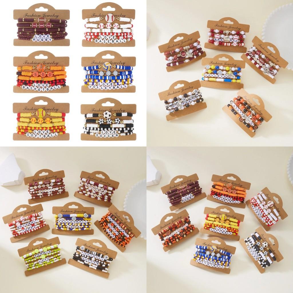 Sports Jewelry Geometric Alloy Handmade Unisex Bracelet For Sports Enthusiasts