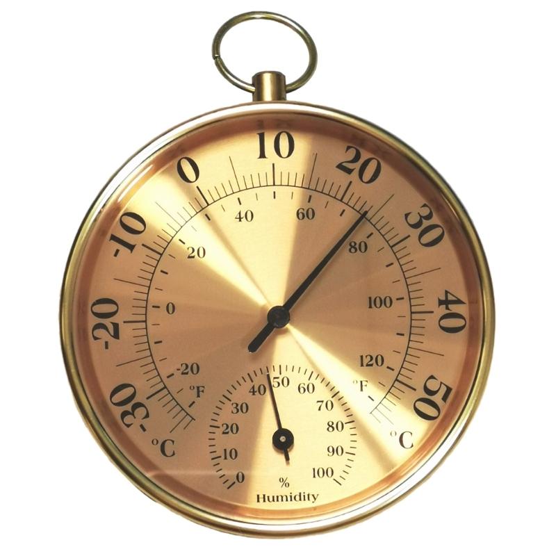 

10cm Green House Thermometer and Hygrometer Aluminium Alloy High Measuring Accuracy for Indoor Greenhouse Planting 1