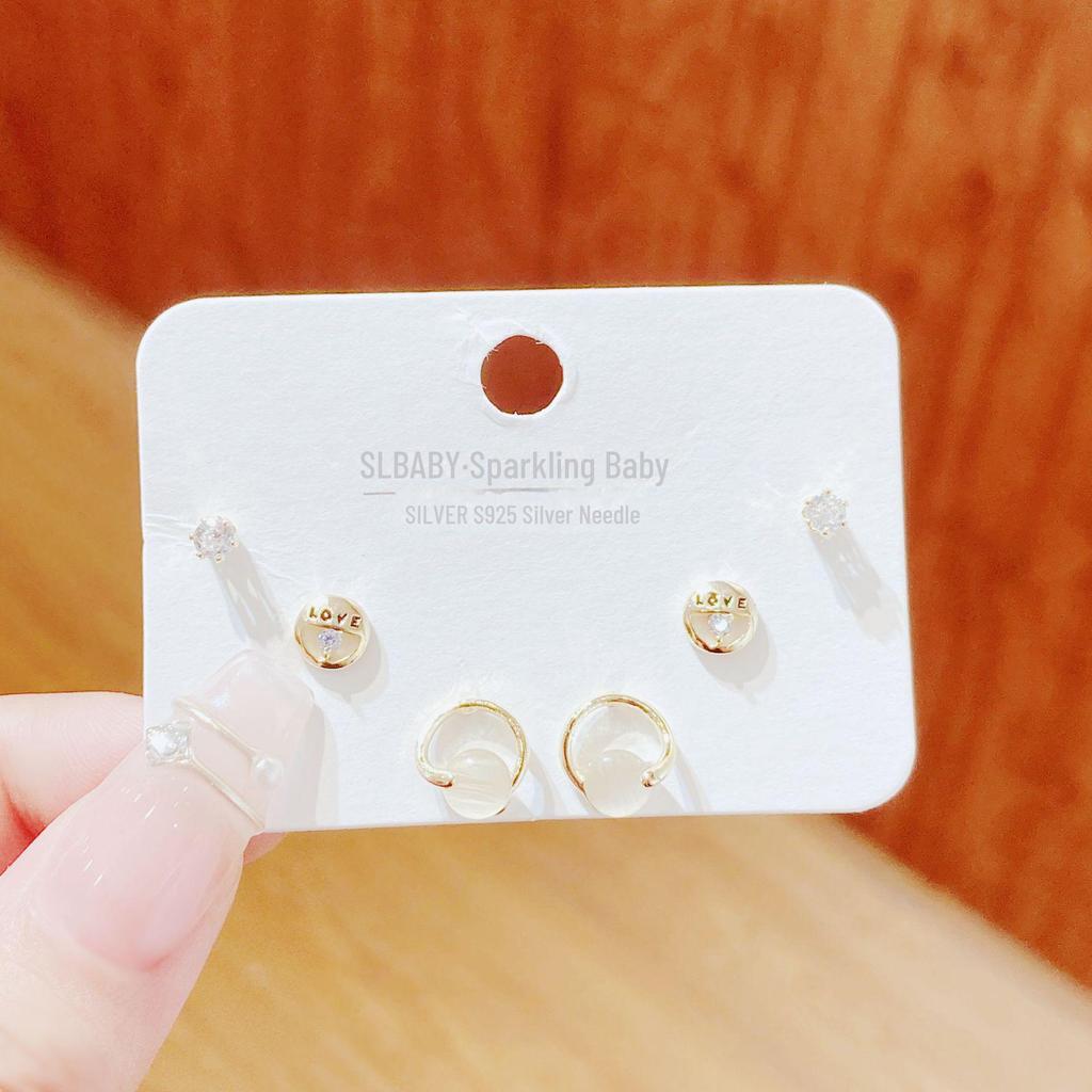 2025 Women's Light Luxury Earrings Set: High-End 925 Silver, Niche Design for Daily Matching