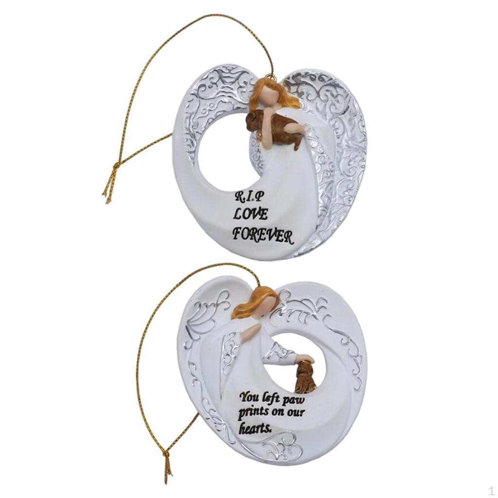 Stone Headstone Loss of Pet Gift Decoration Resin Dog Monument Tombstone for Patio Yard Lawn